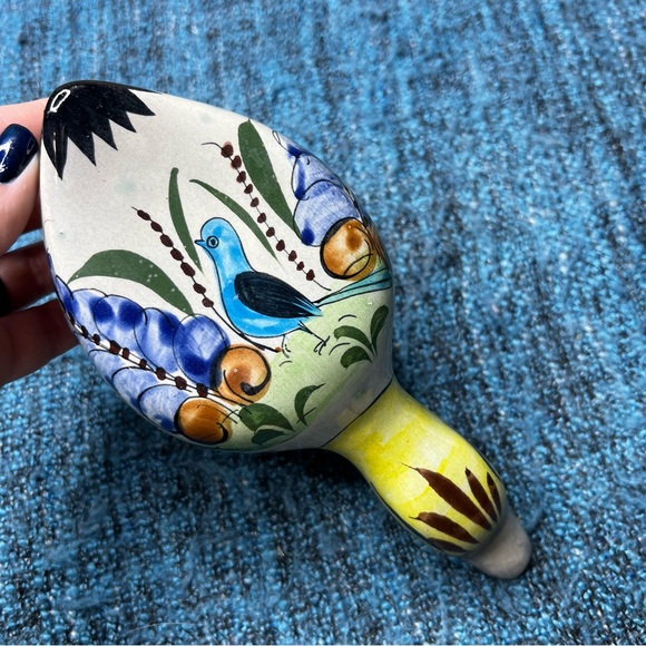 Vintage Mexican Tonala Pottery Signed Mexico Ceramic Duck Hand Painted - Picture 2 of 8